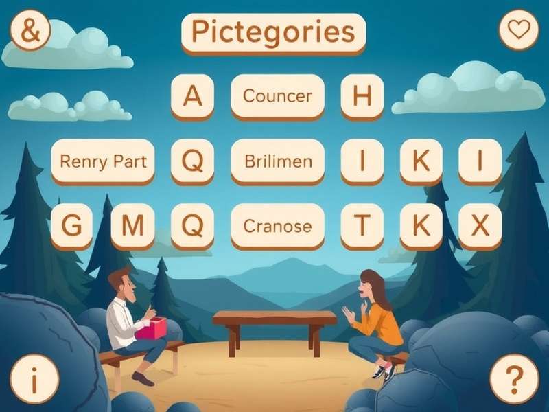 Pictionary Categories Infographic showing breakdown of easy, medium, and hard words