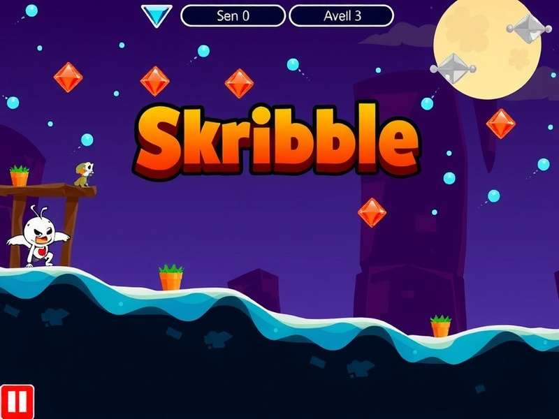 Skribble io gameplay interface showing drawing canvas and chat