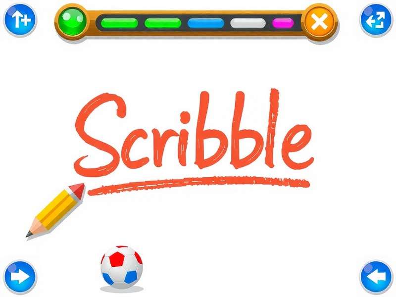 Creative scribble drawing in Pictionary game