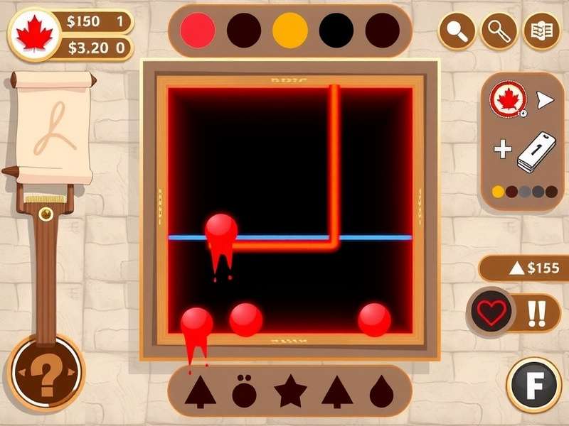 A diverse group of friends laughing while playing a digital drawing game on tablets and laptops