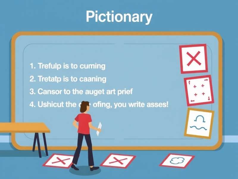 Students playing Pictionary game in a classroom setting