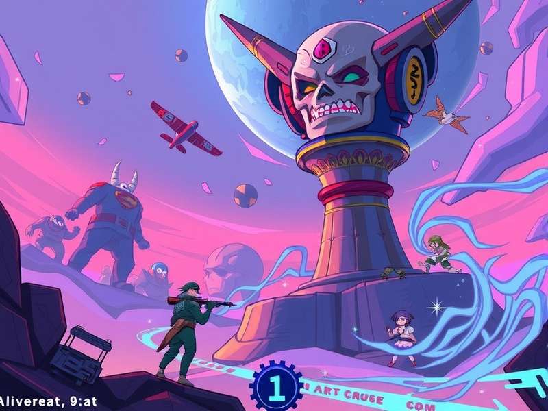 A diverse group of people playing a digital drawing game on tablets and laptops, laughing and collaborating