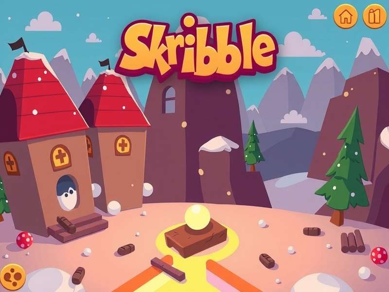 Skribble online drawing game interface showing colorful drawings