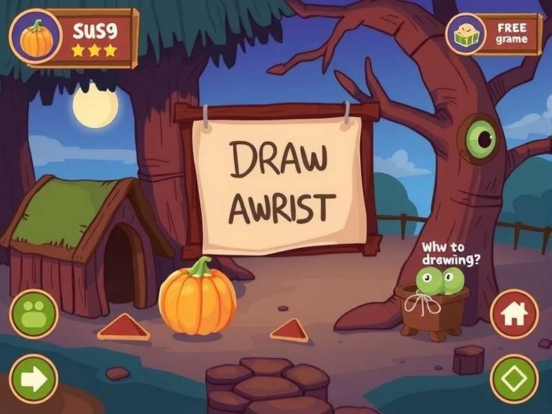 A diverse group of people playing an online drawing game together on different devices