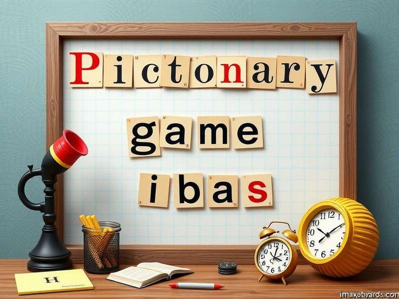 Examples of visual puns in Pictionary drawings