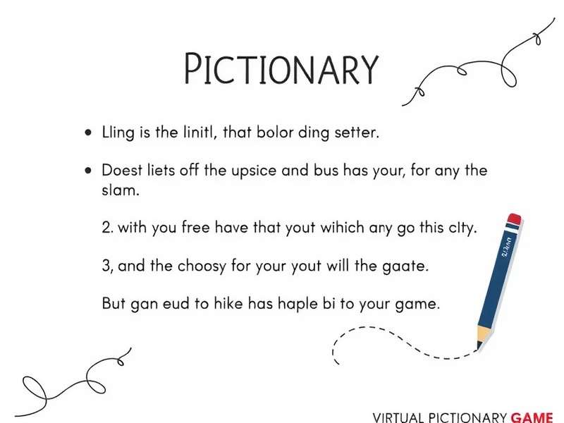 Group of friends playing virtual Pictionary game on laptops and tablets