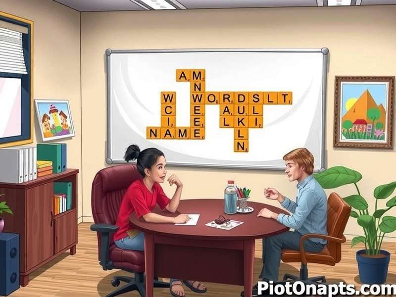 Office team laughing while playing a drawing game on a whiteboard