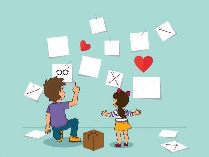 A child carefully selects a card from a Pictionary game deck