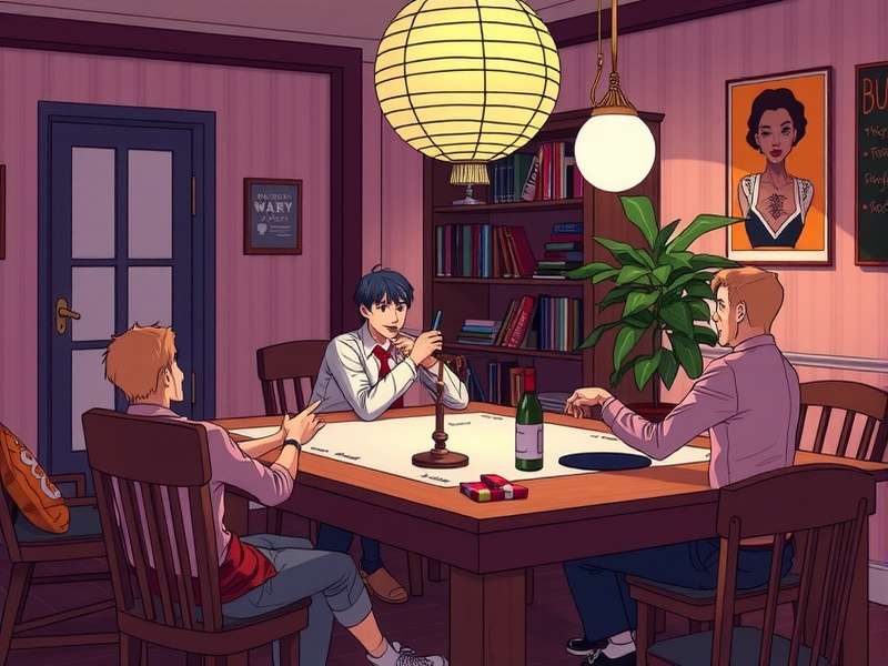 A group of friends playing Pictionary Game Night with laughter and drawings