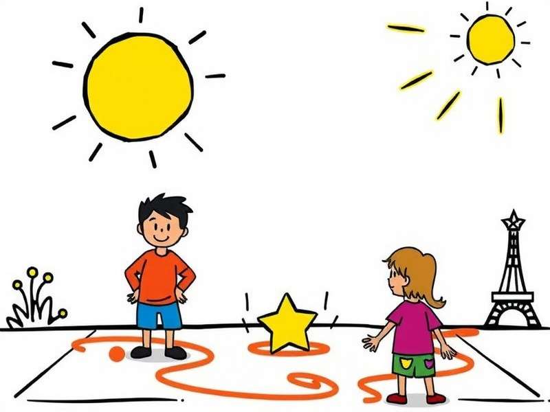 Kids playing Pictionary with printable cards on a sunny afternoon