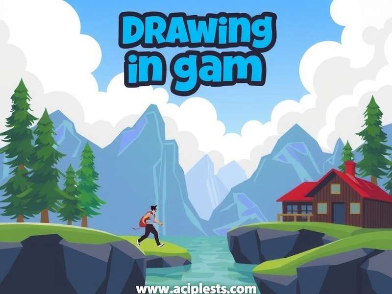 A vibrant collage of people playing drawing and sketching games including Pictionary, Scribble It, and Poissonnier in social settings.