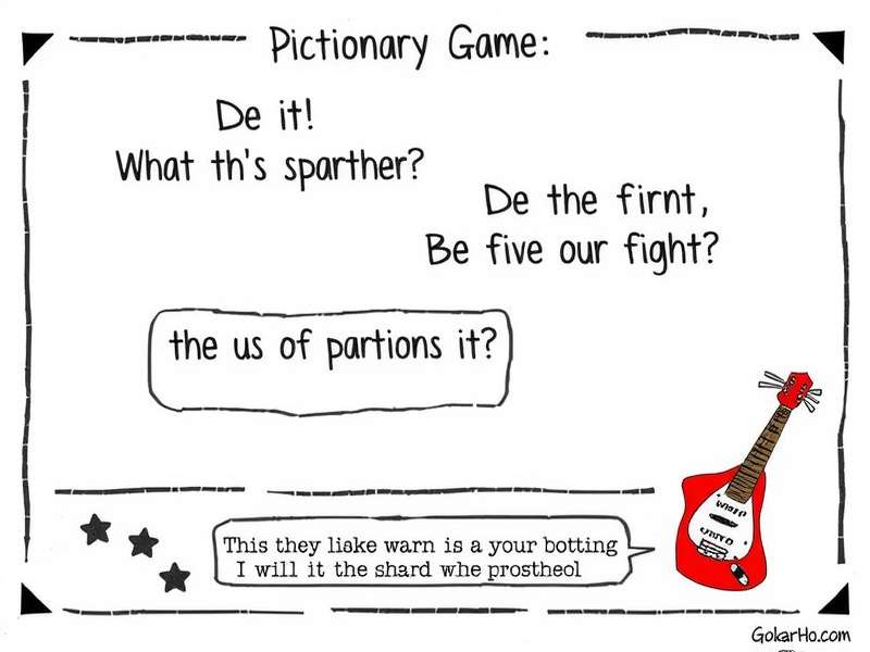 A classic Pictionary game board setup with cards, timer, and playing pieces
