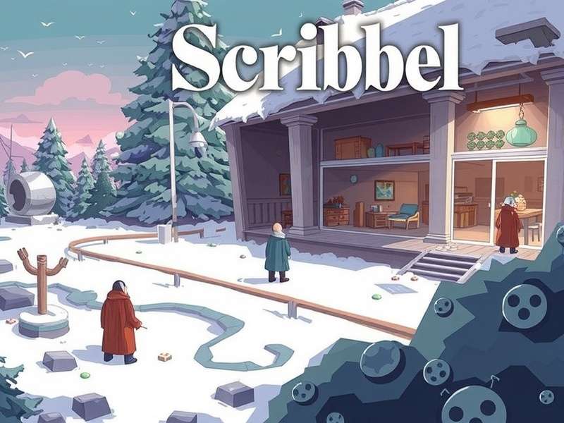 Scribbel gameplay screenshot showing a player sketching a word for teammates to guess in real-time
